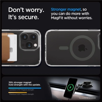Etui Spigen Ultra Hybrid Mag z MagSafe na iPhone 15 Pro Max - grafitowe