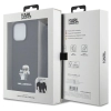 Etui Karl Lagerfeld Crossbody Saffiano Metal Pin Karl&Choupette na iPhone 14 Pro Max - czarne