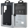 Etui Mercedes Leather Textured & Plain MagSafe na Samsung Galaxy S24 Ultra - czarne