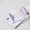 Smycz Easy Pull zawieszka skipass etui na kartę czarny