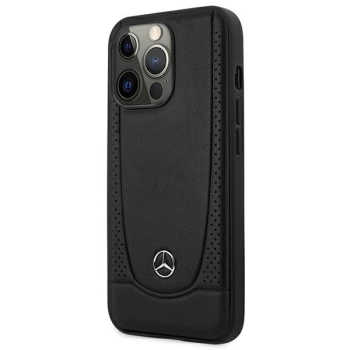 Etui Mercedes Leather Urban do iPhone 15 Pro - czarne