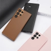 Dux Ducis Grit etui Samsung Galaxy S23 Ultra elegancki pokrowiec ze sztucznej skóry różowe