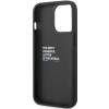 Etui BMW Quilted Tricolor MagSafe  na iPhone 13 Pro Max - czarne