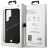 Etui BMW Signature Leather Textured & Line MagSafe na Samsung Galaxy S24 Ultra - czarne