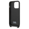 Etui Karl Lagerfeld Monogram Plaque Logo Strap na iPhone 14 Pro - czarne