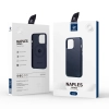 Dux Ducis Naples etui iPhone 14 Plus magnetyczny skórzany pokrowiec MagSafe niebieskie