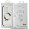 Etui Guess IML Flowers Wreatch MagSafe na iPhone 15 Pro - przezroczyste