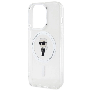 Etui Karl Lagerfeld IML Ikonik MagSafe na iPhone 15 Pro - przezroczyste