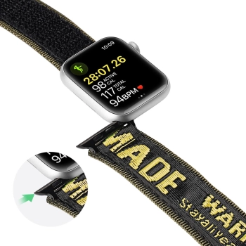 Dux Ducis Strap (Outdoor Version) pasek Apple Watch Ultra, SE, 9, 8, 7, 6, 5, 4, 3, 2, 1 (49, 45, 44, 42 mm) nylonowa opaska bransoleta żółta