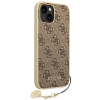 Etui Guess 4G Charms Collection na iPhone 14 Plus - brązowe
