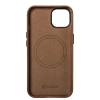 iCarer Oil Wax Premium Leather Case skórzane etui iPhone 14 magnetyczne z MagSafe brązowy (WMI14220701-RB)