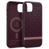 Etui Caseology Parallax Mag z MagSafe na iPhone 15 - burgundowe