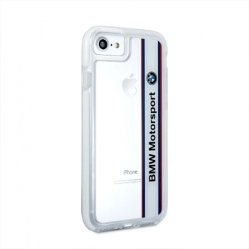 Etui BMW Motorcase na iPhone 7 - przezroczysto-białe
