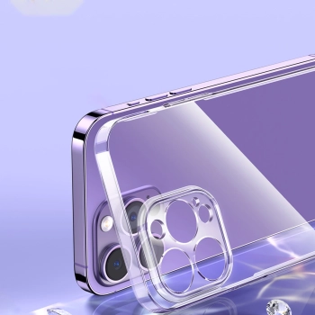 Baseus Crystal Case etui do iPhone 14 Pro cienki pokrowiec + szkło przezroczyste