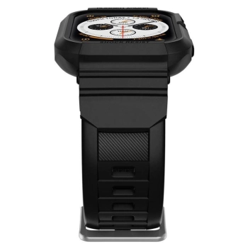 Etui z paskiem Spigen Rugged Armor Pro na Apple Watch 4 / 5 / 6 / 7 / 8 / SE (44/45 mm) - czarne