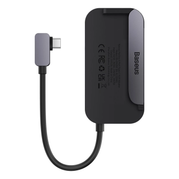 Uniwersalny HUB USB do tabletu / smartfona 4w1 USB-C Baseus PadJoy - ciemnoszary