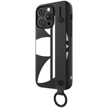 Etui Adidas OR Hand Strap Case na iPhone 14 Pro Max - czarno-białe