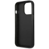 Etui Guess Saffiano Triangle Logo na iPhone 14 Pro Max - srebrne