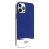 Etui Mini Morris Stripe Collection iPhone 12 Pro Max - granatowe