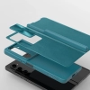 Skórzane etui z klapką i osłoną aparatu do Samsung Galaxy Z Fold 5 Nillkin Qin Leather Pro - zielone
