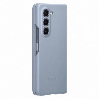 Etui z ekoskóry do Samsung Galaxy Z Fold 5 - niebieskie