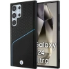 Etui BMW Signature Leather Textured & Line MagSafe na Samsung Galaxy S24 Ultra - czarne