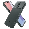 Etui Spigen Optik Armor Mag z MagSafe na iPhone 15 Pro - ciemnozielone