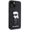 Etui Karl Lagerfeld Saffiano Monogram Ikonik na iPhone 14 - czarny