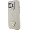 Etui Guess Croco Triangle Metal Logo do iPhone 15 Pro Max - złote