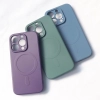 Silikonowe magnetyczne etui iPhone 13 Pro Max Silicone Case Magsafe - fioletowe