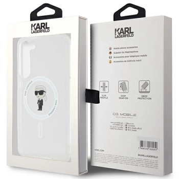 Etui Karl Lagerfeld IML Ikonik MagSafe na Samsung Galaxy S24+ - przezroczyste
