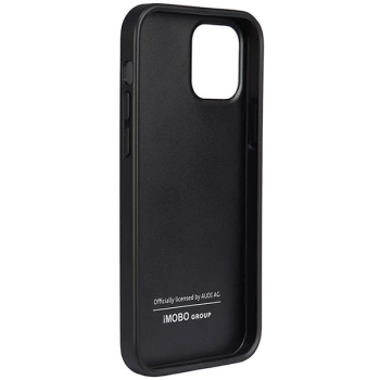 Etui Audi Synthetic Leather na iPhone 12 / iPhone 12 Pro - czarne