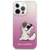 Etui Karl Lagerfeld Choupette Fun na iPhone 14 Pro Max - różowe