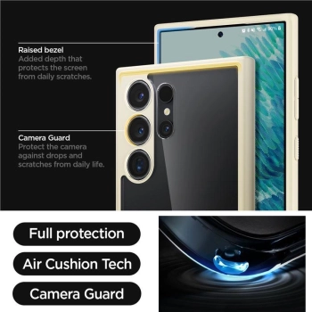 Etui Spigen Ultra Hybrid na Samsung Galaxy S24 Ultra - beżowe