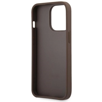 Etui Guess 4G Big Metal Logo na iPhone 14 Pro Max - brązowe