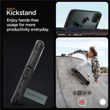 Etui Spigen Tough Armor MagSafe z podstawką na iPhone 15 Pro - zielone