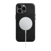 iCarer Oil Wax Premium Leather Case skórzane etui iPhone 14 Pro Max magnetyczne z MagSafe czarny (WMI14220704-BK)