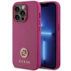 Etui Guess Strass Metal Logo do iPhone 15 Pro Max - różowe