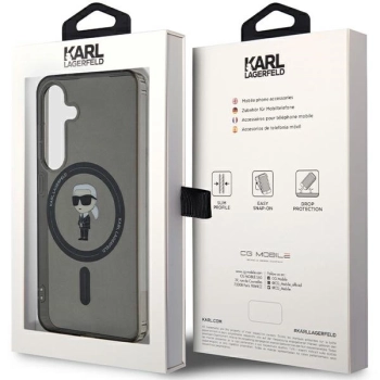 Etui Karl Lagerfeld IML Ikonik MagSafe na Samsung Galaxy S24 - czarne