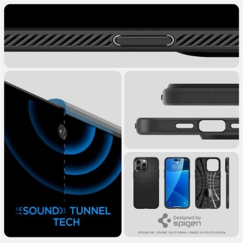 Etui Spigen Liquid Air na iPhone 14 Pro Max - czarny mat