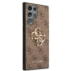 Etui Guess 4G Big Metal Logo na Samsung Galaxy S22 Ultra - brązowe