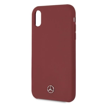 Etui Mercedes Silicone Line na iPhone Xr - czerwone