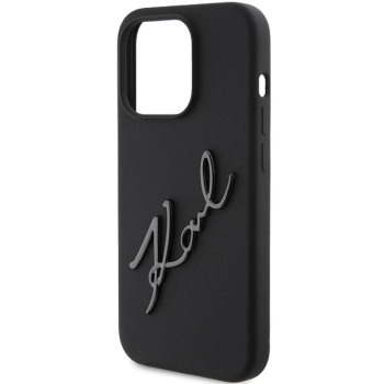 Etui Karl Lagerfeld Silicone Karl Script na iPhone 15 Pro Max - czarne