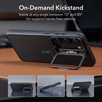 Etui ESR Classic Kickstand na Samsung Galaxy S23 - matowo-czarne