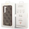 Etui Guess 4G Metal Gold Logo na Samsung Galaxy S23+ - brązowe