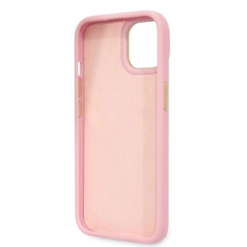 Etui Guess Croco Collection na iPhone 14 Plus - różowe