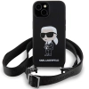 Etui Karl Lagerfeld Crossbody Silicone Ikonik do iPhone 15 - czarne