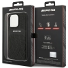 Etui AMG Leather Curved Lines MagSafe na iPhone 14 Pro - czarne