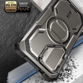 Etui Supcase IBLSN Armorbox Mag z MagSafe na Samsung Galaxy S24 Ultra - szare