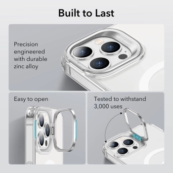 Etui ESR Classic Kickstand Halolock MagSafe na iPhone 14 Pro - przezroczyste